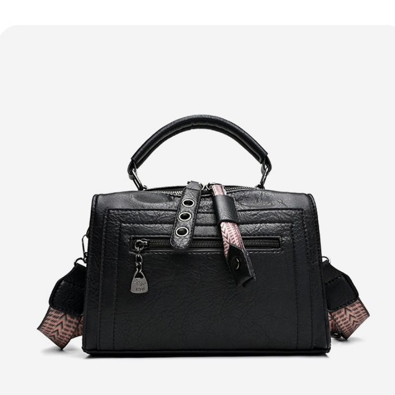 Top Handle Structured - Gestructureerde handtas in Boston-stijl met bovenhandvat