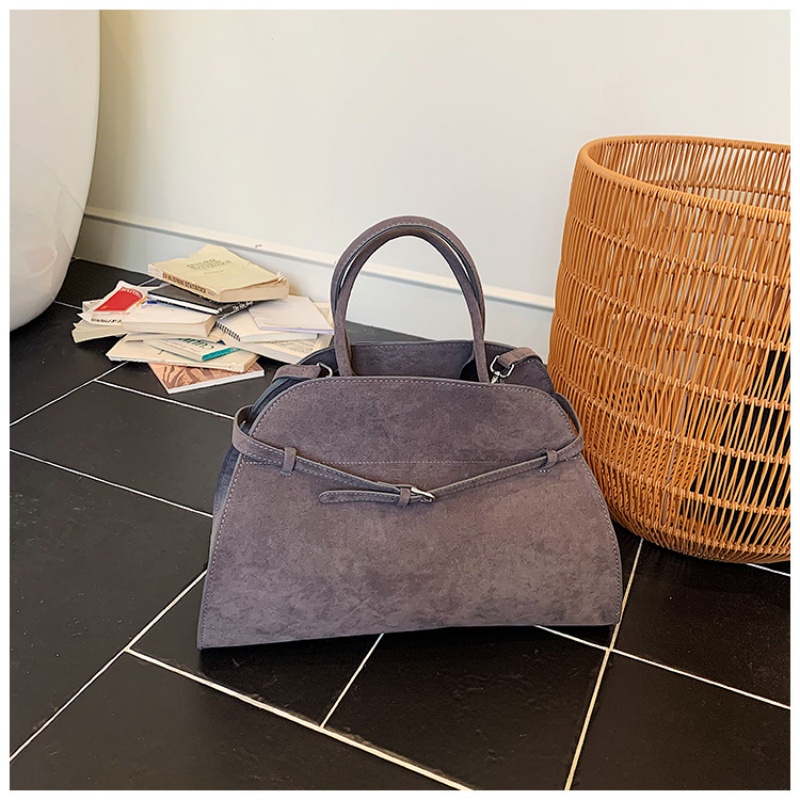 Top Handle Structured - Gestructureerde, koepelvormige handtas met bovenhandvat en