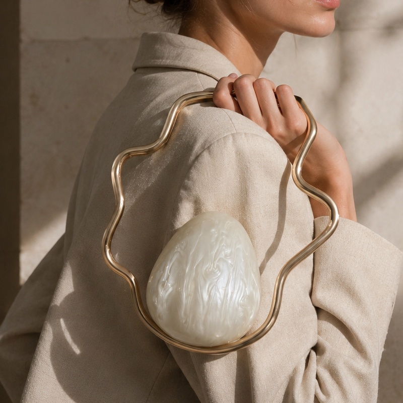 Women Bags On Sale - Dames mini acryl eivormige tas schattige