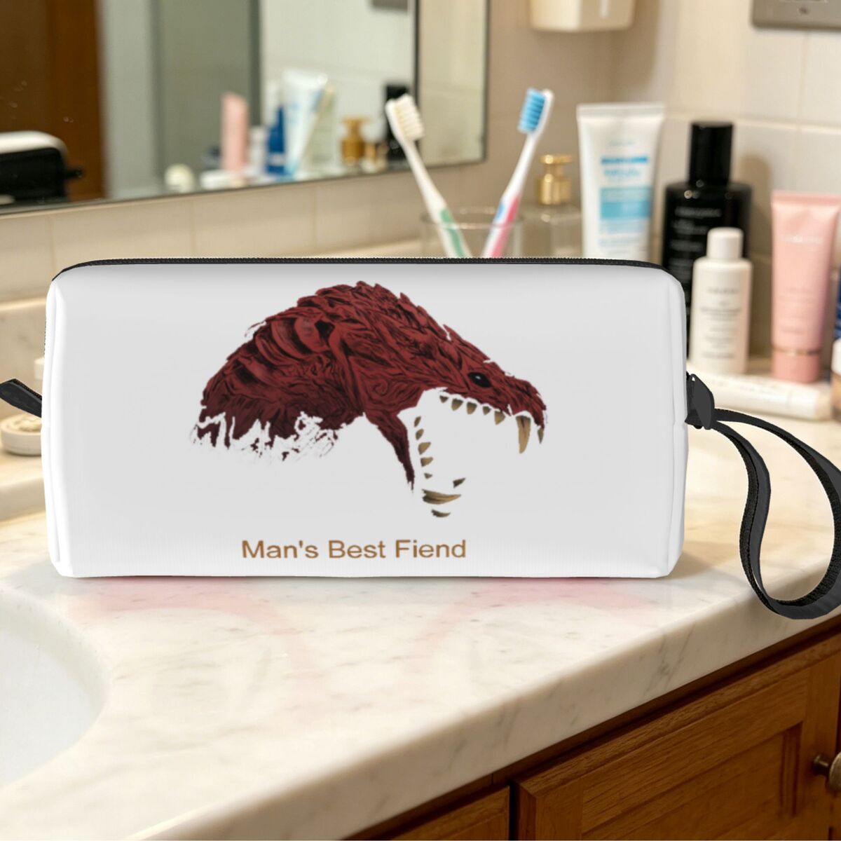 Women'S Best Bags For Travel - Odogaron Man's Best Fiend make-uptas Cosmetische