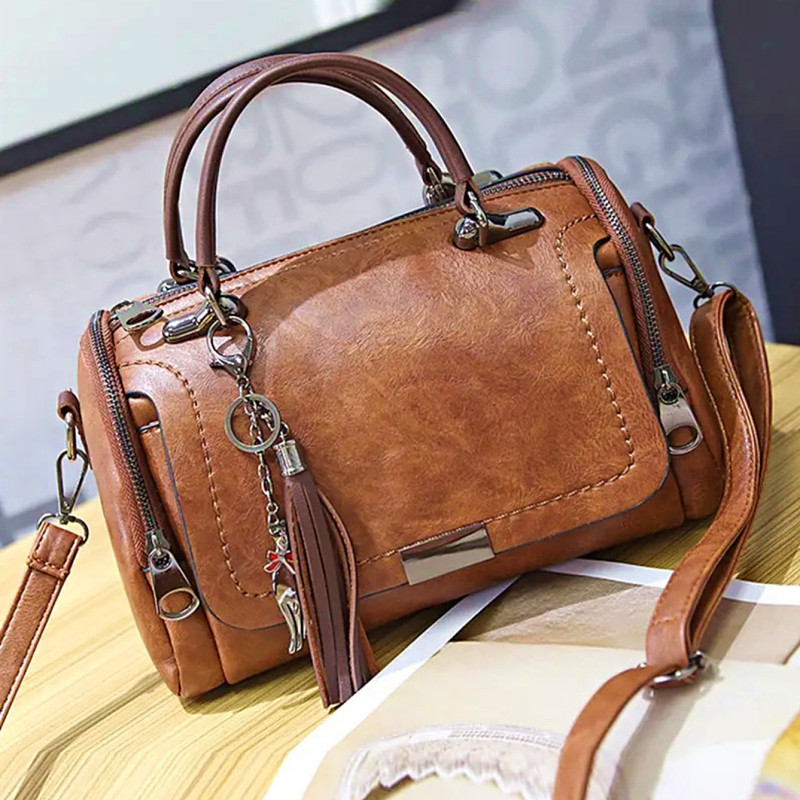 Women Bags Guess - Yogodlns Handtas Met Kwastjes, Schoudertas Voor