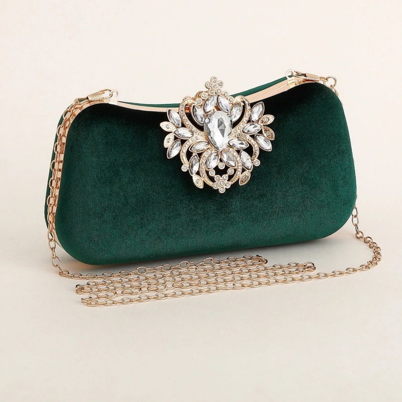 Donkergroene fluwelen clutch t - Women Bags On Sale recensie en prijs