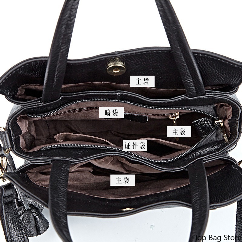 Dames schoudertas van echt lee - Top Handle Structured recensie en prijs