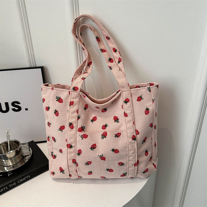 Corduroy handtas Aardbeien Str - Women Bags Guess recensie en prijs