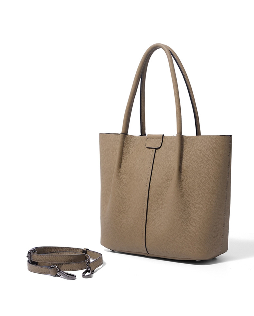 Echte high-end zachte lederen  - Top Handle Structured recensie en prijs