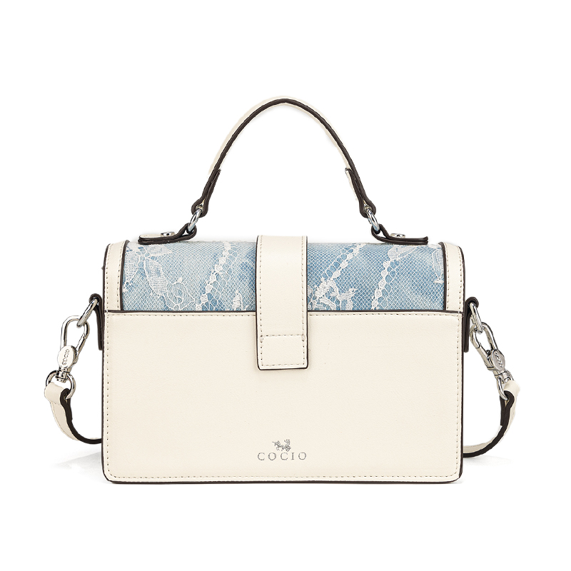 Dames handtas met blauw slange - Top Handle Structured recensie en prijs